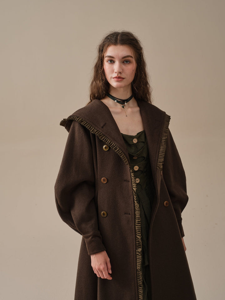 JACQUES 25| LONG HOODED VICTORIAN COAT (100% WOOL)