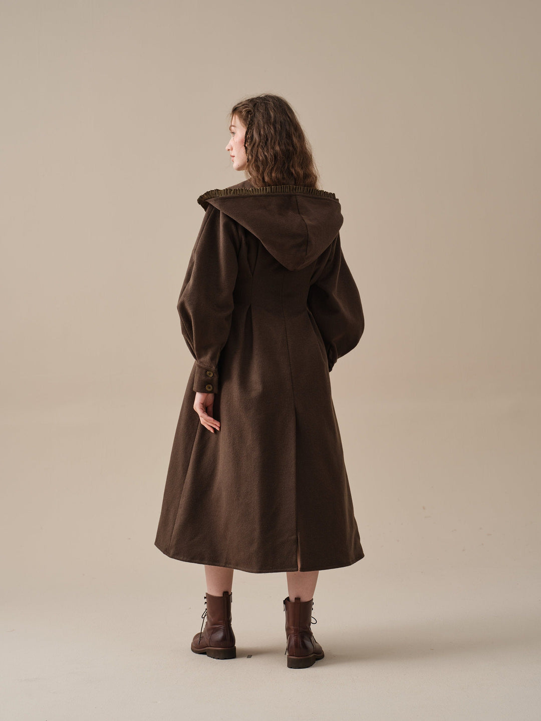 JACQUES 25| LONG HOODED VICTORIAN COAT (100% WOOL)