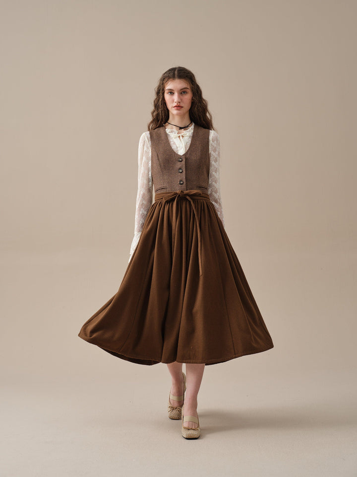 Beth 13 |tied wool skirt