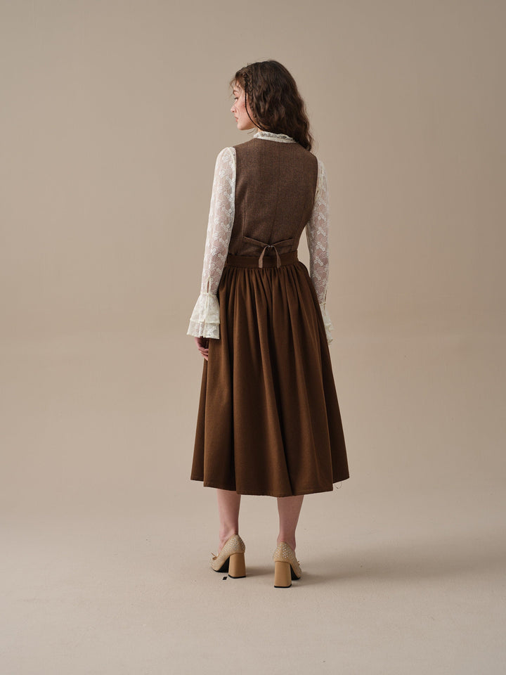 Beth 13 |tied wool skirt