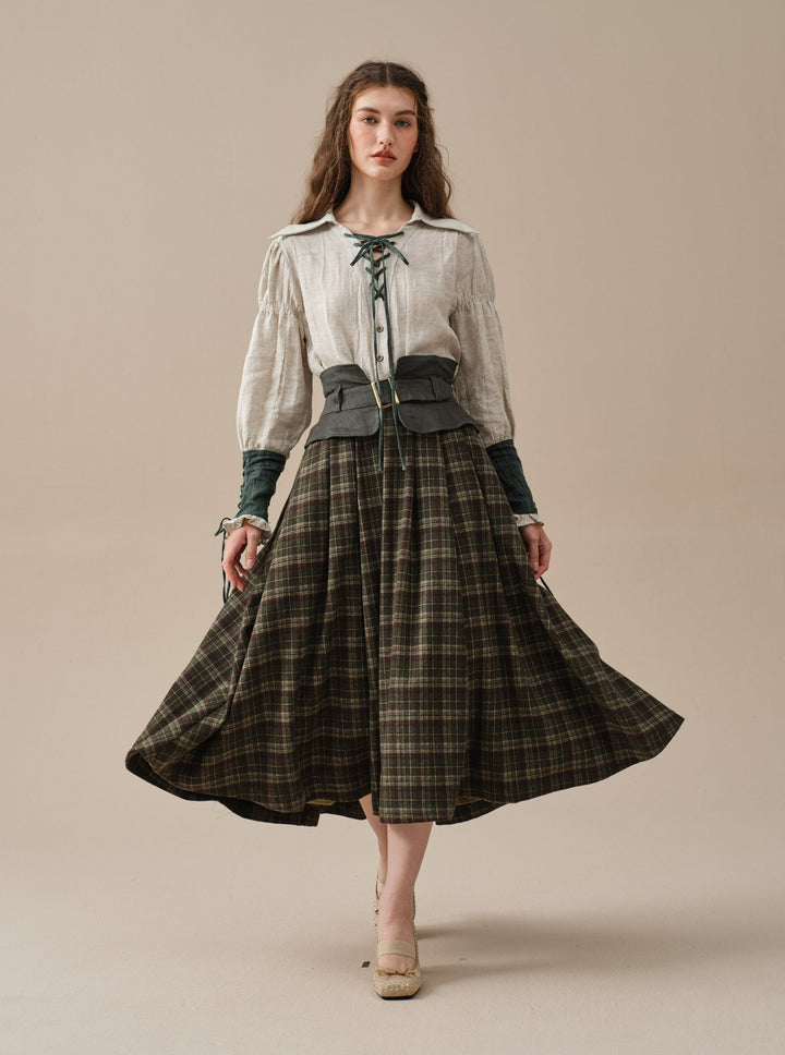 Tina 43 | corset wool skirt