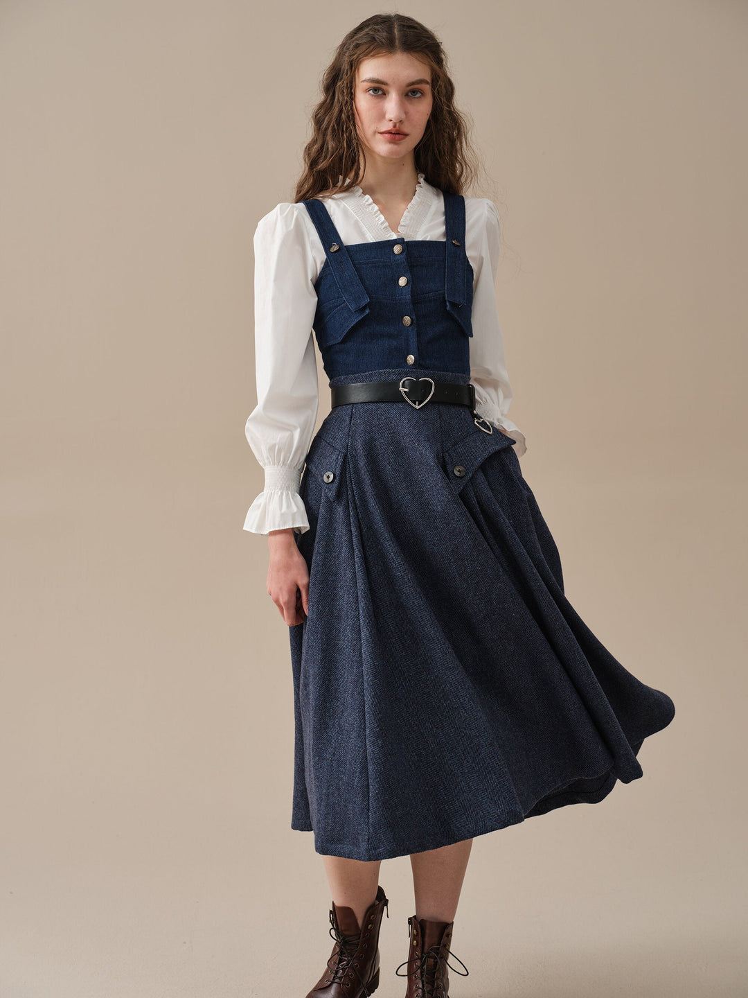 Darcy 23 | flared wool skirt