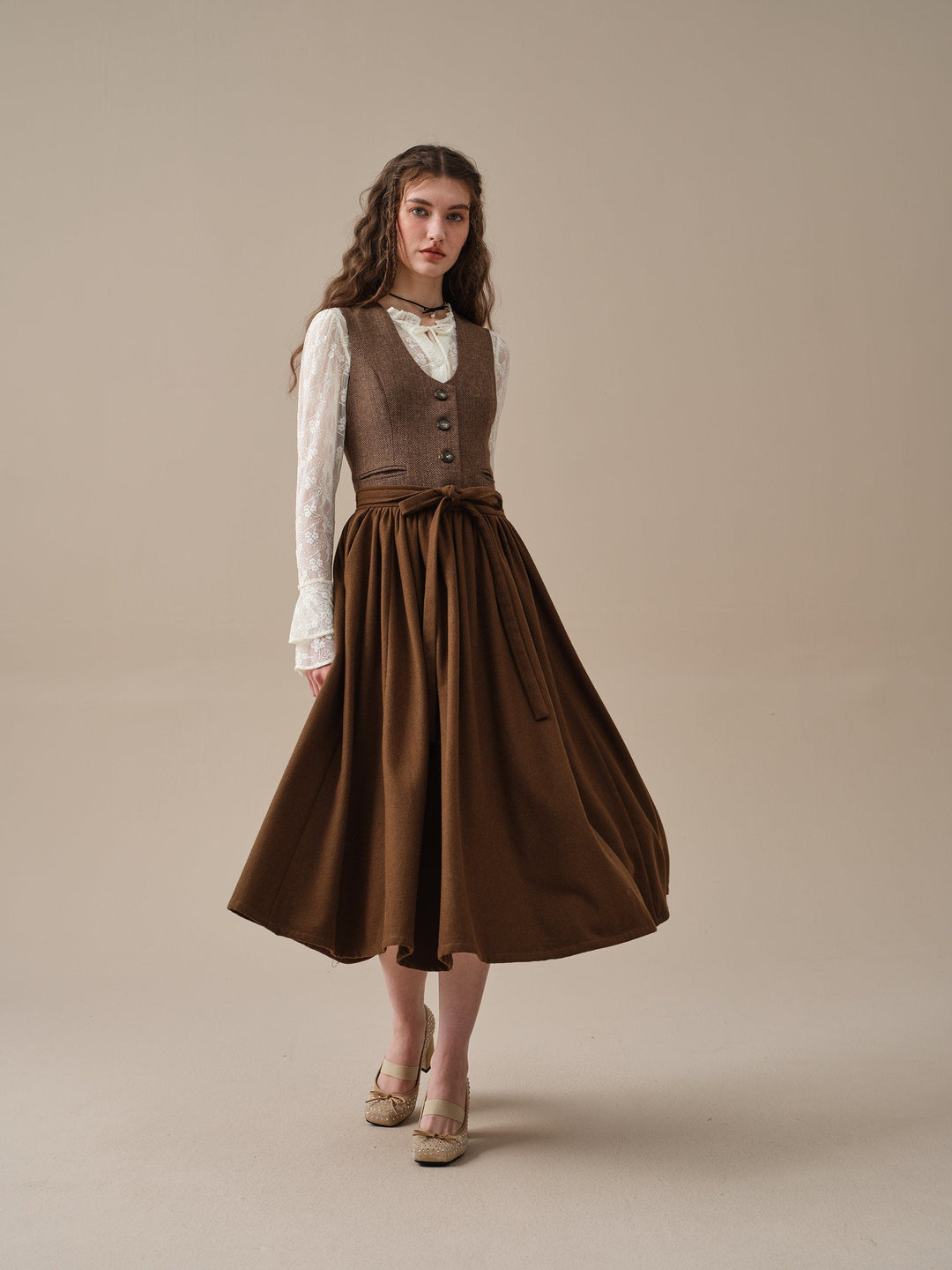 Beth 13 |tied wool skirt