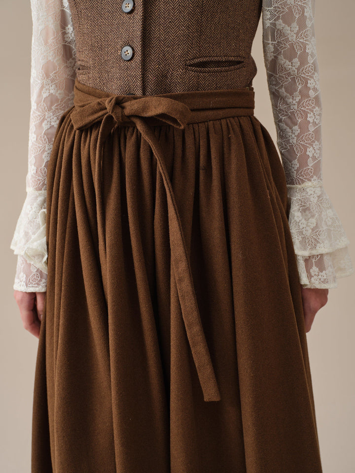 Beth 13 |tied wool skirt