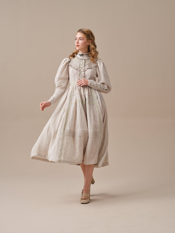 MARY 18 | VINTAGE LINEN DRESS GOWN