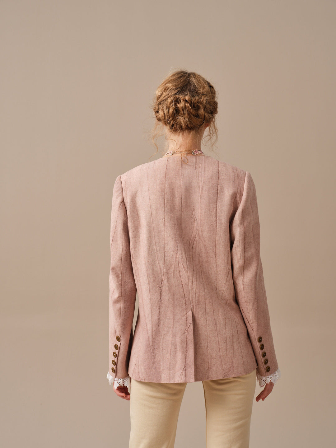 Mae 30 | 100% Linen Jacket with Vest